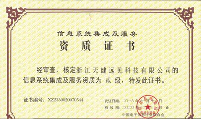 信息系統集成服務的資質榮譽 企業實力與專業能力的雙重證明